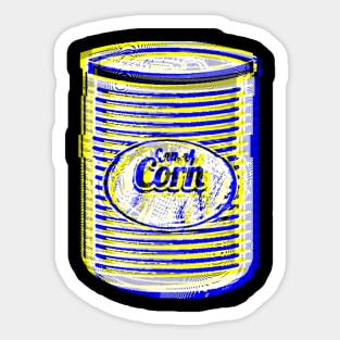 Can of Corn - Almost Black and White 2023 Season Sticker